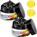 Tyre Nourish Cream, Tire Wax 100g with Sponge,Tire Polishing Paste, Restores Black Gloss, Wheel Cleaning Refurbish Wax, Maintain Luster for Car Tires, Ultimate Wheel Protection (1)