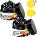 Tyre Nourish Cream, Tire Wax 100g with Sponge,Tire Polishing Paste, Restores Black Gloss, Wheel Cleaning Refurbish Wax, Maintain Luster for Car Tires, Ultimate Wheel Protection (3)
