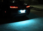 iJDMTOY Ice Blue Full LED License Plate Light Kit Compatible With Chevrolet 2014-24 Camaro, 2013-15 Malibu, 2011-15 Volt, 2016-up Cruze, 18-SMD Aqua LED & Can-bus Error Free