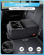 Center Console, Universal Bench Seat Center Console ， Front Seat Car Organizer, Center Console for Truck & Minivan & Car& SUV Cab Front Seat Storage Box (Regular)