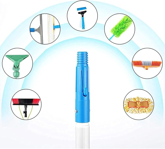 Telescopic Window Cleaning Pole with 50cm Brush HeadExtendable Water Fed Brush for Conservatory Solar Panels & Roof Cleaning Professional Window Cleaner Equipment