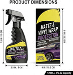 2026 New Matte & Vinyl Wrap Protection Spray, Vinyl Wrap Protection Spray, Ceramic Spray Sealant, Effect Coating Agent Rapid Ceramic for Glossy & Matte Finishe (2Pcs)