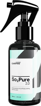 CARPRO SO2Pure 2.0 Odor Eliminator - Neutralize Odors, Cigarette Smoke, Exhaust, Chemical Smell or VOCs, Even Pet Smells from Car Fabric & Plastic, Use on Any Surface, Anywhere - 120mL (4oz)