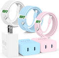 45W USB C Fast Charging for iPhone 17 Pro Max/16/15 Pro,3Pack 45W Dual Port USB C iPhone Charger Block & 6/10/10FT Long USB C Cable for iPhone 17 Pro/16 Pro Max/15 Plus/for Samsung S26 S25-Colorful