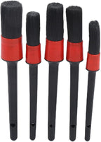 17Pcs Detailing Brush Set, Wheel Rim Cleaning Kit, Car Truck Interior Exterior Air Vents Emblems Scrub Tool with Long Wheel Brush, Detail Brushes, Steel Wire Brushes for Hard to Re