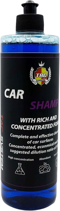 Car Shampoo - 16 oz Premium Car Wash Formula with Rich Concentrated Foam - Ultra High Dilution for Cost-Effective Cleaning -Safe for All Exterior Surfaces & Wheels.
