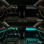 RGB Acrylic Interior Car LED Strip Light 43-inch, which fit for RGB Main Controller Connects and sub-Controller kit (not Including)