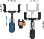 Phone Mount for Car, Rear View Mirror Phone Holder, Rotatable and Retractable Car Phone Holder Mount Rearview Mirror Phone Holder for Car Compatible with iPhone Samsung Cell Phones (Blue)