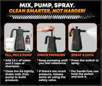 RoofPax Eco-Friendly Waterless Car Wash Spray Kit with Pressure Foam Microfiber Cloths Gel Cleaner Magic Sponge Tire Brush & Tire Spray Rinseless Car Wash for Exterior & Interior Cleaning