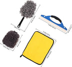 23 Pcs Car Detailing Brush Set with Wheel Hub Cleaner and Car Interior Duster, Multi-Function Auto Cleaning Kit for Tires, Wheels, and Motorcycle Chain Maintenance