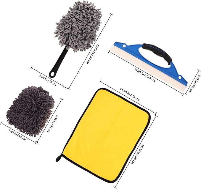 23 Pcs Car Detailing Brush Set with Wheel Hub Cleaner and Car Interior Duster, Multi-Function Auto Cleaning Kit for Tires, Wheels, and Motorcycle Chain Maintenance