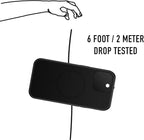 Spy-Fy iPhone 15 Privacy Case with Camera Covers Front and Rear | Magsafe compatible and Kickstand | Protect Your iPhone and Privacy | 6-Foot Drop Proof | 6,1 Inch | Camera Protection by Valenta