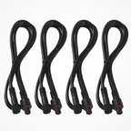 4PCS 4FT 2 Prong Rock Lights Extensions Wire, Waterproof LED Rock Lights Extension Cable Compatible with Trucks, Motorcycles, Cars, ATVs