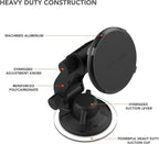ROKFORM - Adjustable Magnetic Windshield Phone Holder, Compatible with MagSafe Phone Cases and Cases, Strong Suction Cup, 210° Tilt, 360° Rotation