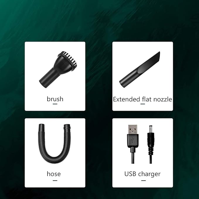 Portable car Vacuum Cleaner, Handheld Portable, 5000PA high-Power, Wet or Dry Suction Type, Strong Power, Long Running time, and Convenient