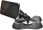 VAUBORTTI Magnetic Phone Holder for Desk&Car Dash,Aluminum Arm, Non-Slip Beanbag Base, 360° Rotation at 3 Points, Compatible with MagSafe iPhone 12-16 Series, Fits RAM B Size 1" Ball