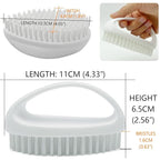 GKETN Hand and Nail Brush for Cleaning Fingernails Fingers Nylon Firm Stiff Bristles Heavy Duty Scrub Clean Brushes for Mechanics Gardeners, White, 1PC