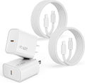 iPhone 17 16 15 Charger Fast Charging, 2Pack 40W-60W Dynamic PD USB C Charger Block Type C Charge with USB C to C Fast Charging Cord Braid Cable for iPhone 17/Air/17 Pro/17 Pro Max/16/16 Pro/15 ProMax