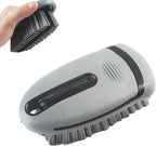 Carpet Cleaning Brush & Upholstery Brush Set, Hard Bristle Carpet Scrub Brush, Rug Brush, Couch Cleaner Brush, Fabric/Leather Detail Brush for Car, Home & Outdoor Furniture (Grey)