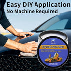 Car Wax Crystal Coating Paste - Long Lasting Ceramic Infused Protection, Deep High-Gloss Shine with Hydrophobic Effect - Easy DIY Paint Sealant for All Car Colors, UV Resistant Formula