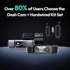 BOTSLAB 3K 4 Channel Dash Cam, 24/7 Parking Mode with Hardwire Kit, 560° View, Front and Rear Inside Car Camera with 3.18”Touch Screen, Night Vision Voice Control, Free 128GB Card 5.8GHz WiFi & GPS