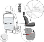TAIKOO Seat Back Protector + Large Capacity Pocket Storage Organizer,Preventing the Impact of Children Stepping on the Seat Backrest (Blue)