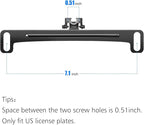 Pixelman Universal Car Rear View Camera License Plate Bracket, Upgraded Full Stainless Steel Backup Camera Mount, Dash Cam Mirror Accessory, Only Installation Holder