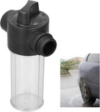 Foaming Car Wash Bottle, Water Gun Foam Garden Hose Car Washing Foamer Pot Tank, Foam Gun Soap Sprayer Hose Attachment Car Foam Gun, 100ML for Car Washing, Household Cleaning, Garden Hose