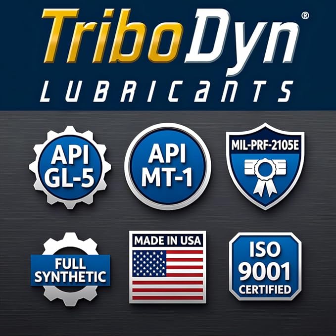 Tri-Ex2 75W-140 Synthetic Gear Oil - API GL-5/MT-1 - Patented Ceramic Technology - 1 Quart (1 Quart, 75W-140)