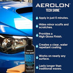 Tech Shine: Ceramic Coating for Cars, Car Wax, Car Polish, Ceramic Polymer Coating, Hydrophobic Top Coat Polish and Sealer, Auto Detailing - One Gallon with Applicator Pad