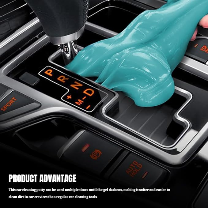 Car Cleaning Gel, Car Cleaning Supplies, Car Cleaning Putty, Universal Car Cleaning Kit Auto Detailing Tools Car Accessories Fit for Automotive, Keyboard, Camera, Printers (Blue, 2PCS)
