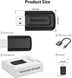 Sunweyer Wireless CarPlay & Android Auto Adapter 2 in 1 Auto Connect Box, Supports Online Updates Wired to Wireless for Cars Have Wired Carplay