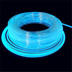 Super Bright MMA Plastic Optic Fiber Side Glow - LED Light Source Soft Optical Fiber Light Guide Strip (0.31in Diameter)