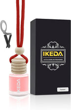 Ikeda Car Air Freshener: Hanging Car Smell Air Freshener | 10ml Hanging Car Perfume | Long Lasting Fragrance | Strong Scents Diffuser for Auto Home (Strawberry|Circular)