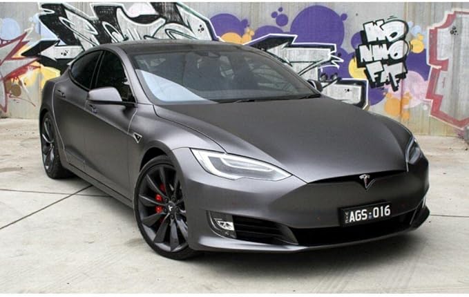 3M Car Wrap Roll 2080 Satin Dark Gray | S261 | (Sample 3in x 5in) | Automotive Vinyl Wrap for Cars - Car Interior Wrap & Exterior