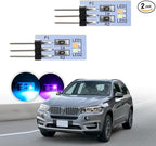 NJSBYL Blue/Purple Led B-Pillar Ambient Lighting Circuit Board Replacement for B’MW X5 X6 X7 M3 M4 M2 Series 2/3/4/5/7 Pre-LCI LCI Courtesy Front Seatback Sound Climate Control Atmosphere Module 2PCS