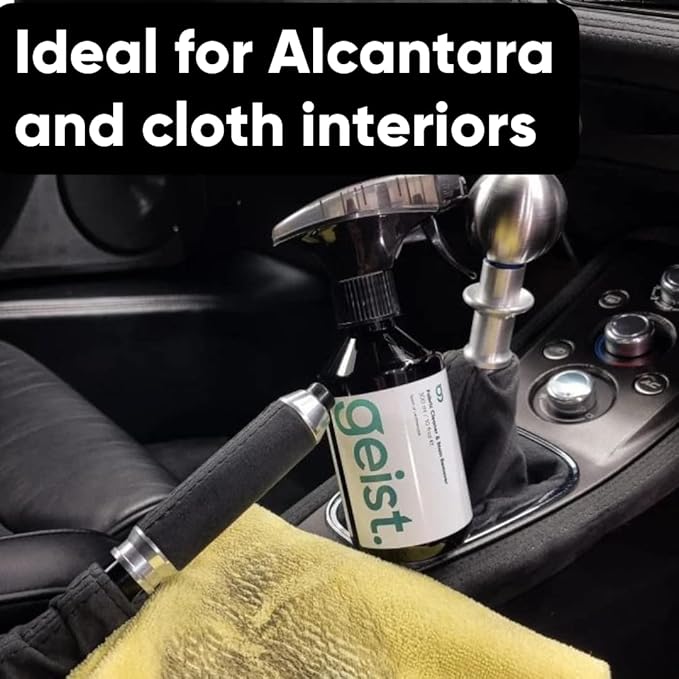 Geist. Fabric Cleaner & Stain Remover | For Alcantara & cloth car interior, sofa, furniture, carpet, rug, clothes | Plant based | 500 ml / 16.75 fl.oz