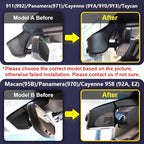 Fitcamx 4K Dash Cam Suitable for Porsche 911 992 Cayenne 9YA 9Y0 9Y3 Panamera 971 Taycan (Model A), OEM Look, 2160P UHD Video, Built-in WiFi & APP, Loop Recording, Parking Sensor, 64GB Card