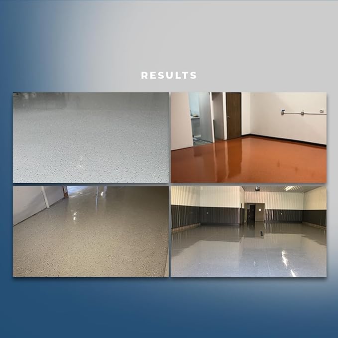 PerformanceDIY Good Full Kit Epoxy Floor Coating- Gray Base with Canyon Brown 1/4" flakes-Light Flake Coverage,Covers 500 sq. ft.-for Garage,Basement, Patio,Commercial Floors,Concrete-Non-Toxic