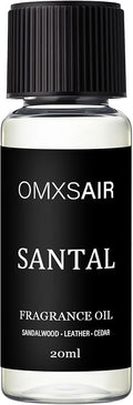 Luxury Hotel Scent Santal Oil Diffuser Refill Kit | Long Lasting Essential Oil for Large Room, HVAC & Car Waterless Fragrance Diffusers| Nanotech Formula| Spa Calming Aromatherapy Oil (20ml/0.7FL oz)