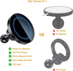 Magnetic Wireless Charging Phone Holder with 20mm Ball Mount for MagSafe, Metal 20mm Ball for MagSafe Charger Compatible with Bulletpoint Mounting Solutions
