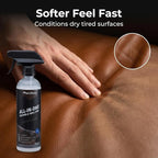 Magic Finish All-In-One Leather Conditioner & Vinyl Restorer (16 oz) – Non-Greasy Formula w/UV Shield – Nourishing Multi Surface Cleaner for Cars & Furniture – Leather Protector Spray (Coconut)
