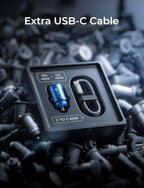 AINOPE 90W Super Fast Car Charger, Invisible USB C 45W Car Charger Fast Charging Type C, [Mini&Metal] Cigarette Lighter USB Adapter Fits Samsung Galaxy S25 Ultra S24 iPhone 16 15 Pro Max Piexl, Blue