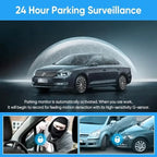 Saker 4 Channel Dash Cam for Cars, 4K Front & 1080P Interior Rear Side Cameras, 360° Full View System with Night Vision, G-Sensor, Parking Mode, Loop Recording (with 64GB SD Card)