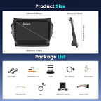 Fuluku【8 Core 4+64GB】 for 2013-2017 Hyundai Santa Fe Android 15 Car Stereo with Wireless Carplay Android Auto, 9'' Touch Screen Radio Dash Kit GPS/WiFi/32EQ DSP/Bluetooth 5.0/SWC/Mic, Backup Cam