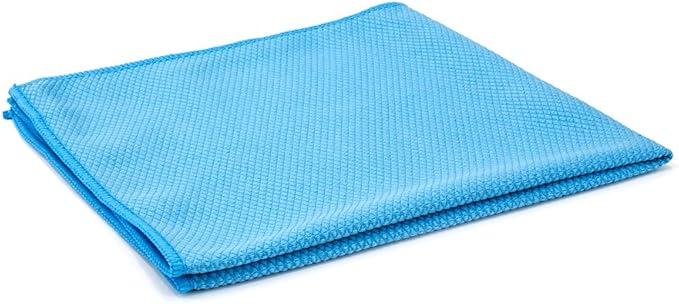 Autofiber Diamond Glass Microfiber Window and Chrome Towel - Pack of 4, Blue (16 inch x 16 inch)
