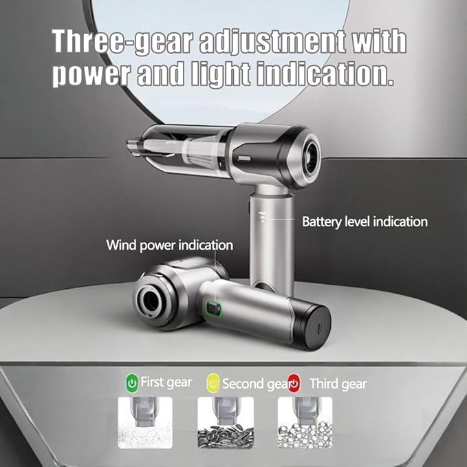 Car Vacuum Handheld Cordless, 20000Pa Brushless Motor, 1.5 lbs Lightweight 4-in-1 Portable Vacuum Cleaner with Washable Filter - Rechargeable for Pet Hair, Car, Home for Gift