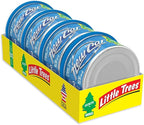 LITTLE TREES Car Air Freshener | Fiber Can Provides Long Lasting Scent for Auto or Home | Recycled Fiber | New Car Scent, 4 Air Fresheners
