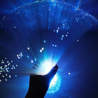 14 inch Corded Fiber Optic Mood Novelty Lamps Lighting Lite with Color-Changing Crystals Base (1)