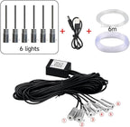 Car LED Interior Lights Strip APP Control, Car Neon Lights Kit with 236 inches Fiber Optic, Music Mode Sound Active Cars Atmosphere Ambient Lighting Kit (6 in 1)